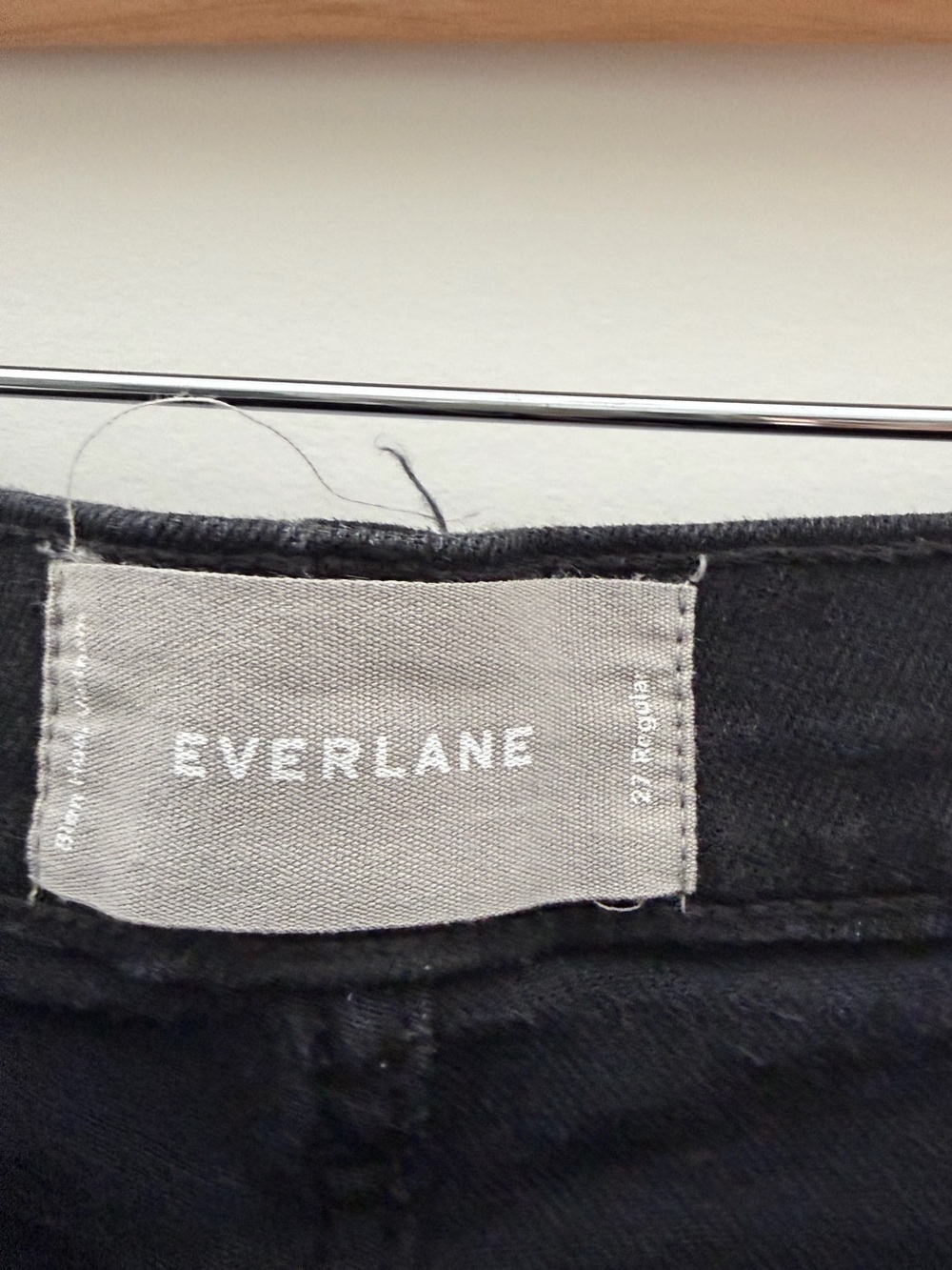 Everlane Straight Leg Black Jeans Women’s Size 27 - Picture 4 of 14